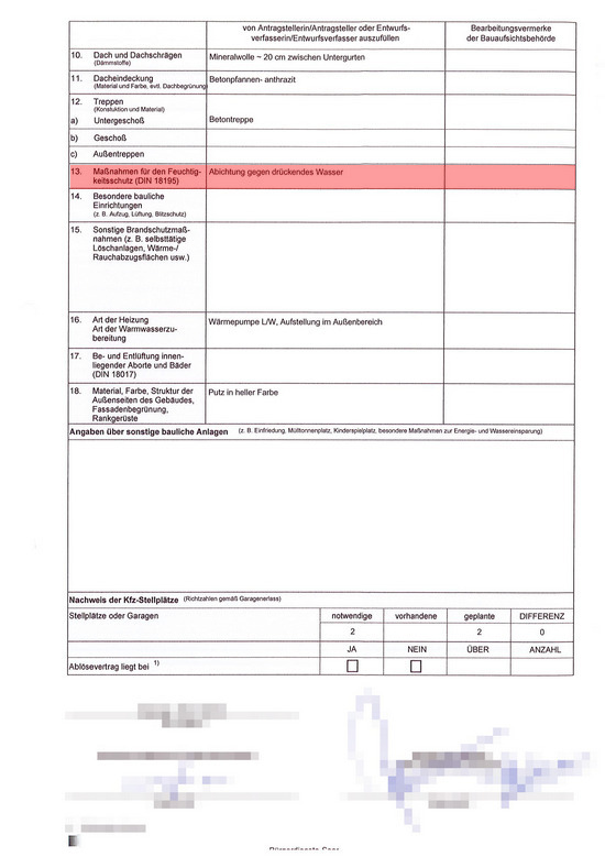 Beschreibung bauliche Anlage Seite 2
