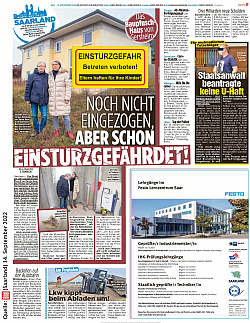 Artikel in der Bild Saarland vom 13.07.2022 - Ehepaar erlebt elf Jahre Eigenheim-Albtraum