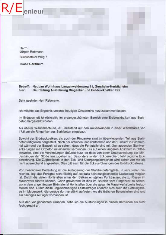 Ein Statiker überprüft (23.04.2014)
