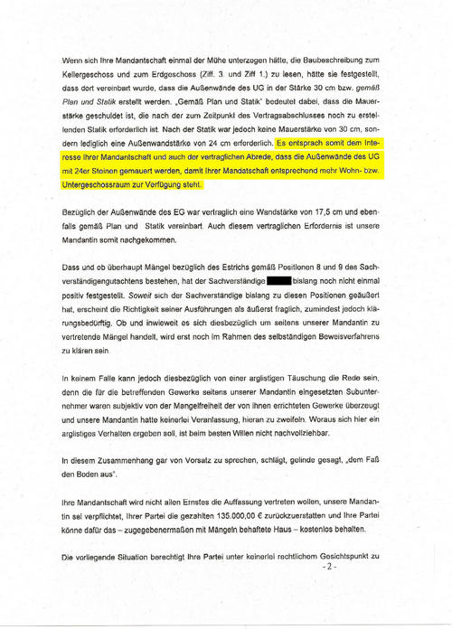 Dünnere Wände klar, aber dafür mehr Wohnfläche, so die Theorie