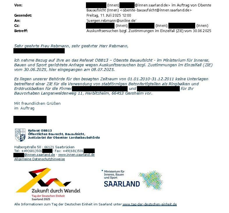 keine bundes- und landesbauaufsichtliche Zulassung