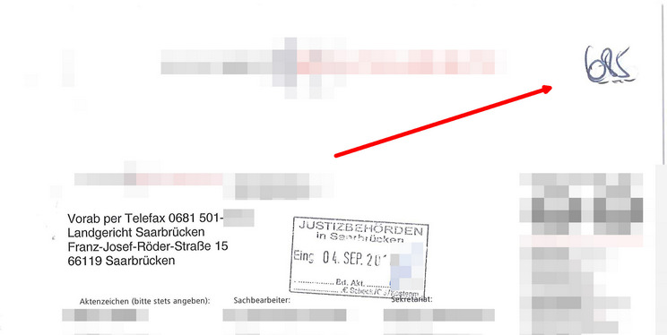 Gerichtsakten manipuliert