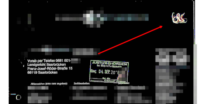 Aktenmanipulation der Gerichtsakten - 